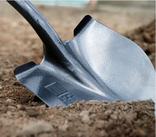 Round Point Shovel (w/ footstep)