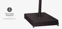 Treasure Garden 13ft Starlux Umbrella, Black Mast