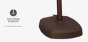 Treasure Garden 10ft Square AG25T Umbrella, Black Mast
