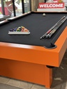 Gameroom Concepts - Orange Frame/Black Felt Pool Table