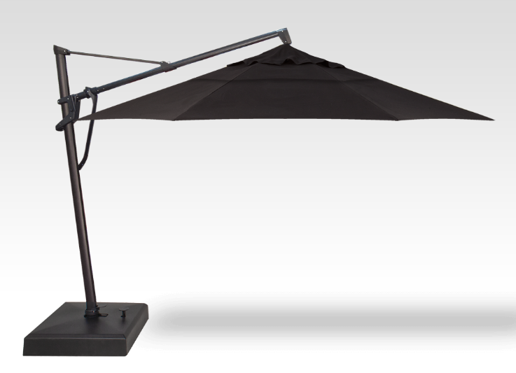 Treasure Garden 13ft Starlux Umbrella, Black Mast