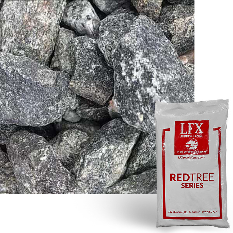 Black Grey Granite (with pink) 3/4 - 1 1/2in - Bag