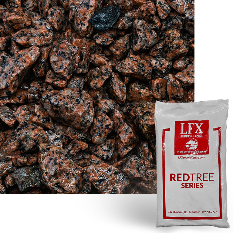Red Granite 3/4 - 1 1/4in - Bag