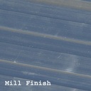 8 ft Aluminum Edging, Mill Finish (w/ 3 Stakes Incl.)