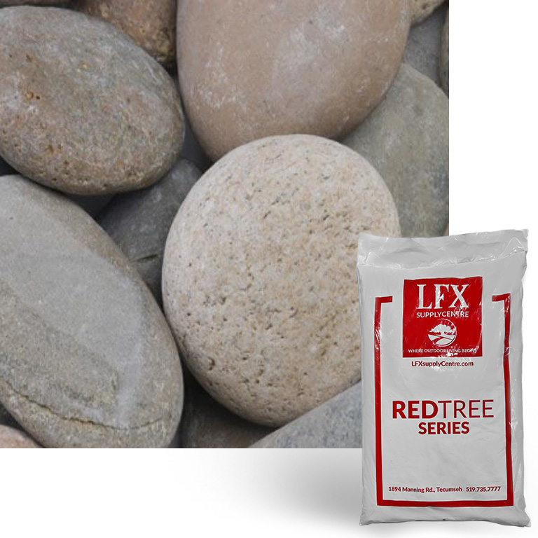Mexican Beach Pebbles Tan 2  - 3in  - Bag