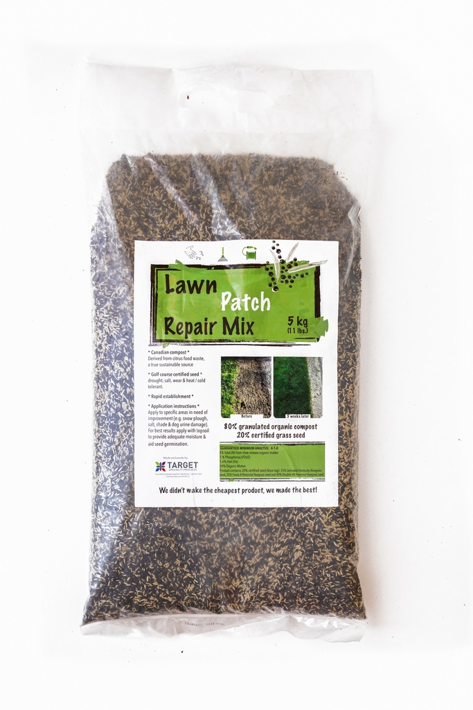 Premium Lawn Patch Repair - 4-1-0 Seed and Feed, 5kg Bag