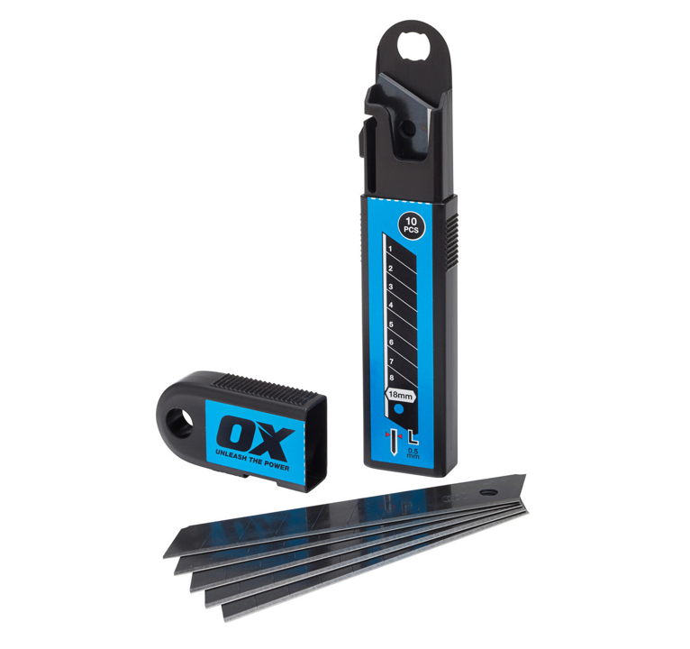 OX Pro Snap Off Knife Blades (10 pack) - 18mm
