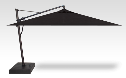 Treasure Garden 11.5ft Square Umbrella, Black Mast