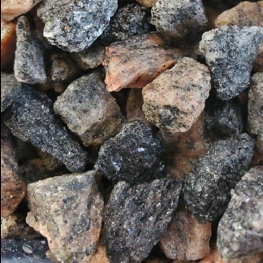 Smokey Sunset Granite Large 3/4  - 1 1/4in - Bulk