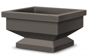 [3500DG] Pedestal, Dark Grey