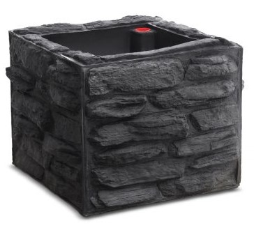 [4200BK] Sierra Stone 24in Square, Black
