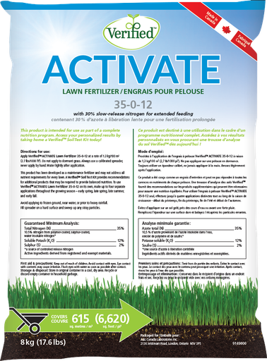 [100-activate] Activate Fertilizer Bag 8kg