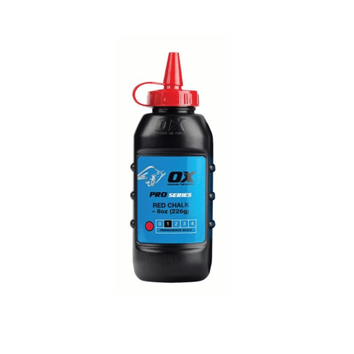 [OX-P025701 ] OX Pro Red Chalk Refill - 226g / 8oz